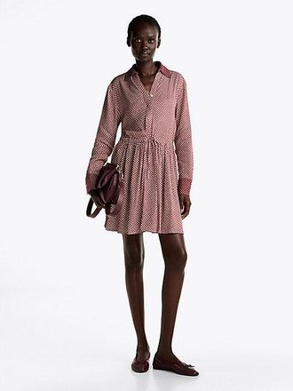 Tommy Hilfiger Belted Fit And Flare Mini Dress