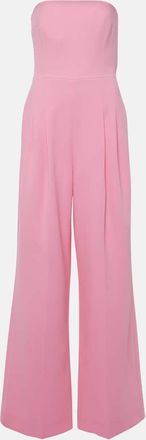 Emilia Wickstead Marcie strapless crepe jumpsuit