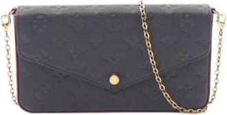 Louis Vuitton Pre-owned Clutches, female, Blue, Size: ONE SIZE Pre-owned Monogram Empreinte Pochette