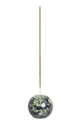 D.A.R. Proyectos Gemstone Sphere Incense Holder in Serpentine Green at Nordstrom