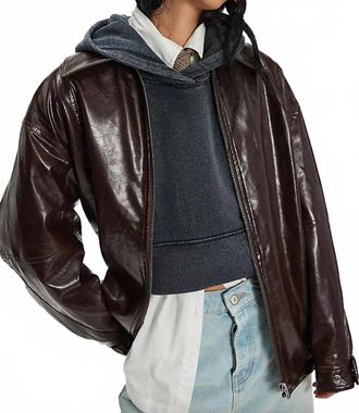 Free People Sloane Jacket In Chocolate