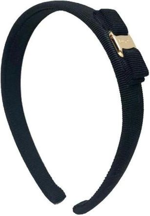 Ferragamo Pre-owned Accessories, female, Black, Size: ONE SIZE Pre-owned Cotton Hair Accessory