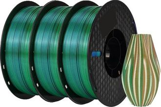 OEM Filamento Para Impresora 3d, Acabado Sedoso, Bobina De 3 Kg, 3 Kg Azul Verde Naranja