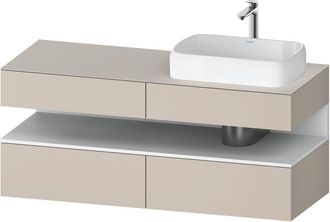 Duravit Qatego Consola Mueble Bajo Lavabo, 2 Extensiones, 2 - Duravit