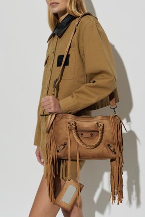 Balenciaga Le City Small Handbag, Womens, Brown