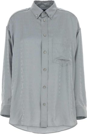 Balenciaga Grey Wool Shirt