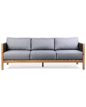 Armen Living Sienna Outdoor Eucalyptus Sofa