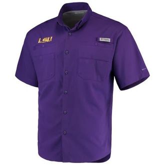 Columbia Mens Columbia Purple LSU Tigers PFG Tamiami Shirt at Nordstrom, Size X-Large