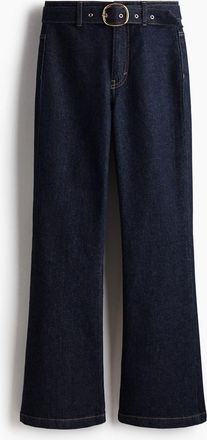H&M Flared High Jeans in Dark Denim Blue at Nordstrom, Size 12