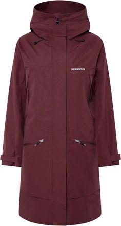 Didriksons 1913 Ilma Parka 8 - Dames - Parka Jassen - Rood - XL - Polyester - Jassen