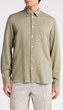 Les Deux Regular Fit Button-Down Shirt in Lichen Green at Nordstrom Rack, Size Xx-Large
