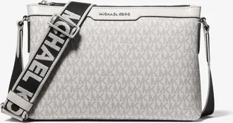 Michael Kors Hudson Signature Logo Messenger Bag