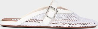 Alaia Mesh Mary Jane Ballerina Mules