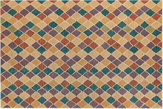 Beliani Alfombra De Lana Multicolor 160 X 230 Cm Patr&oacute;n Geom&eacute;trico Hecho A Mano Keskin