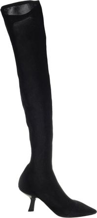 Ferragamo Over-the-Knee Stretch Boots, Size 7 C