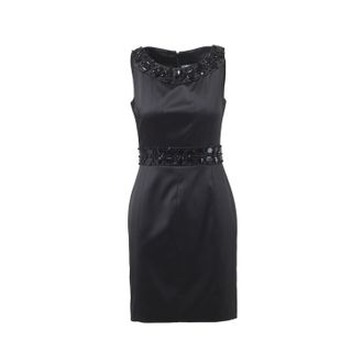 Blumarine Blugirl Silk Crystal Embellished Cocktail Dress - 00s