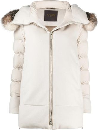 Moorer Fresia-Le Detachable-trim Coat