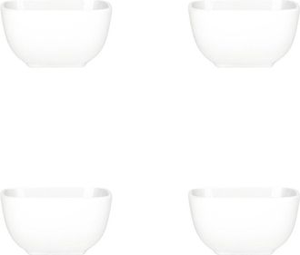 10 Strawberry Street Set Of 4 Bliss Square Fruit Bowls