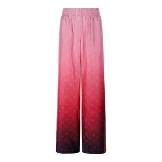 Casablanca Wide Trousers, female, Multicolor, Size: M Pink Gradient Side Stripe Trousers