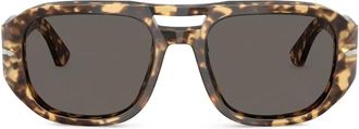 Persol Occhiali da sole geometrici - Marrone