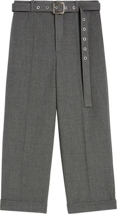 Jil Sander Pantaloni dritti in lana - Grigio
