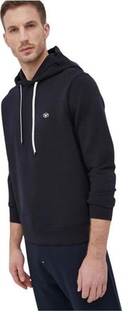 Emporio Armani Small Eagle Overhead Hoodie - Heren - Hoodies - Blauw - L - Katoen - Hoodies & sweatvesten