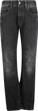Balenciaga Used Effect City Jeans - Dames - Regular Fit Jeans - Zwart - W27 - Katoen - Jeans