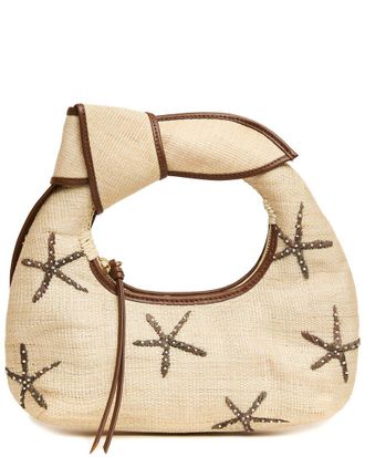 Poolside The Josie Starfish Straw Hobo Bag