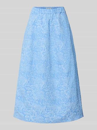 Copenhagen Muse Midirock im Allover-Look Modell ROSIE in Hellblau, Gr&ouml;&szlig;e XL