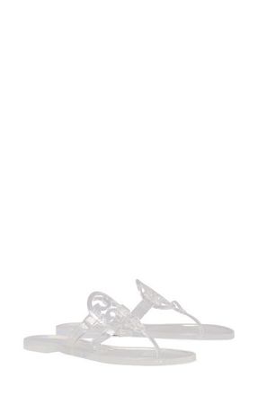 Tory Burch Miller Jelly Flip Flop in Clear at Nordstrom, Size 7
