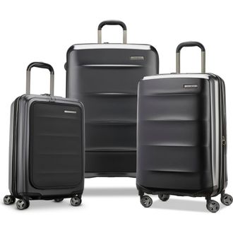 Samsonite Octiv 3 Piece Set (Pro Front Pocket 20/24/28) Hardside Spinner in Stealth Black at Nordstrom