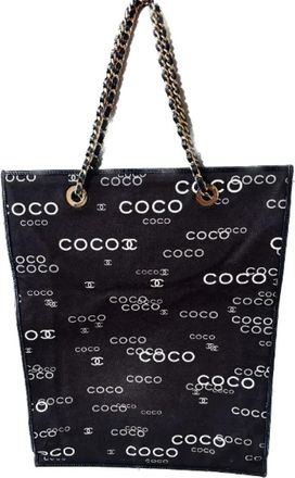 Chanel Pre-owned Canvas chanel-bags - Dames - Vintage Shopper - Zwart - ONE Size - Vintage