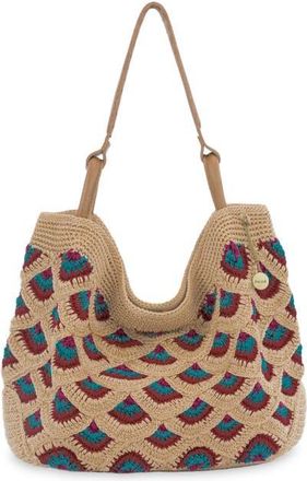 The Sak Los Feliz Large Tote Hand Crochet Bag in Bamboo Mermaid at Nordstrom