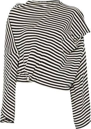 Junya Watanabe striped blouse - Black