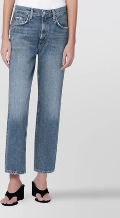 A Gold E denim straight-leg jeans