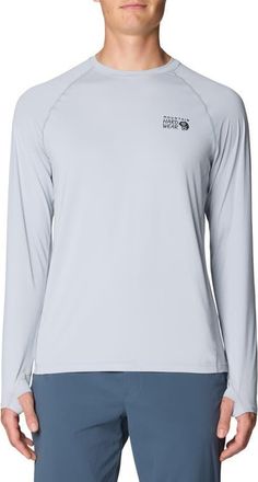 Mountain Hardwear Crater Lake Long Sleeve T-Shirt in Glacial at Nordstrom, Size Xx-Large