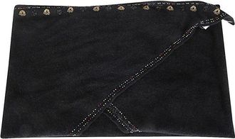 Faliero Sarti Cashmere Triangle Scarf With Bead Embellishments