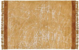 Beliani Rug HANLI Orange 160 x 230 cm Viscose