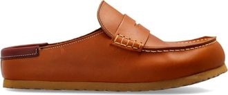 Birkenstock Naples Wrapped Double Stitch - Heren - Slip ons - Bruin - 45 EU - Leer - Schoenen