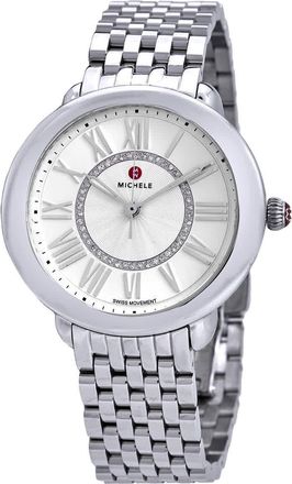 Michele Serein Quartz Diamond Silver Dial Ladies Watch MWW21B000147
