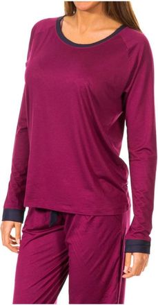 Tommy Hilfiger Long Sleeve T-Shirt - Dames - Longsleeves - Paars - XS - Tops