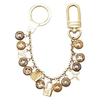 Louis Vuitton Pre-owned Accessories, female, Brown, Size: ONE SIZE Pre-owned Vintage Canvas Keyring