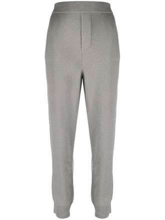 Dsquared2 logo-embroidered knitted track pants - Grey