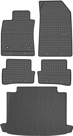 OEM Juego De Alfombrillas De Goma Para Coche Y Maletero Para Renault Clio Iv Estate (2013-2019)