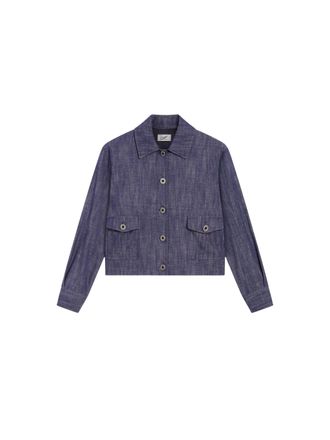 Pence Ambra Spicy Blue Denim Overshirt