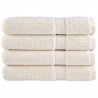 Berkfield Home Premium Sauna Towels SOLUND 4 pcs Cream 80x200 cm 600 gsm