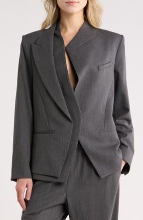TWP Micks Wife Blazer in Medium Heather Grey at Nordstrom Rack, Size Large