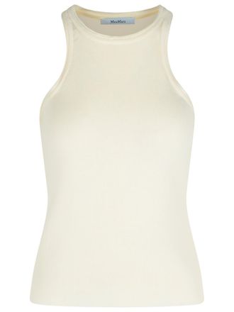 Max Mara arnes White Cotton Tank Top