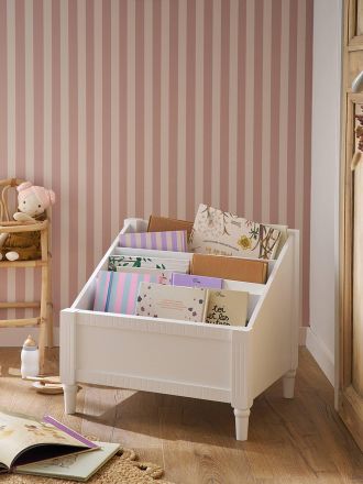 Vertbaudet B&uuml;cherregal Kinderzimmer klein CANOP&Eacute;E wei&szlig;