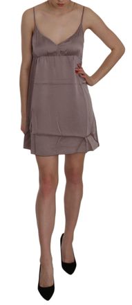 Pink Memories pink MEMORIES Spaghetti A-line Mini Silk Womens Dress